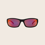 Polarized Red Mirror Wrap Sunglasses
