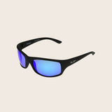 Polarized Blue Mirror Wrap Sunglasses