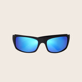 Polarized Blue Mirror Wrap Sunglasses