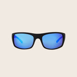 Polarized Blue Mirror Wrap Sunglasses