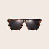 Dunes | Premium Polarized Shiny Tortoise Square Sunglasses