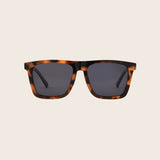 Dunes | Premium Polarized Shiny Tortoise Square Sunglasses