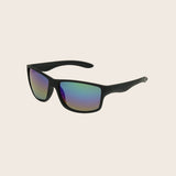 Polarized Matte Black Classic Wrap Sunglasses