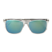 Sport Crystal Clear Blue Mirror Sunglasses