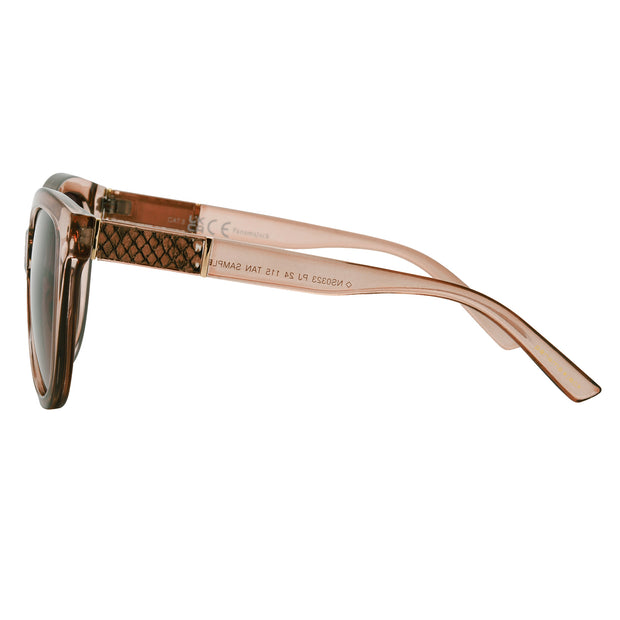 Fashion Crystal Snake Smoke Sunglasses