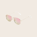 Polarized Rose Gold Pink Mirror Sunglasses
