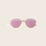 Polarized Rose Gold Pink Mirror Sunglasses