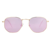 Polarized Rose Gold Pink Mirror Sunglasses