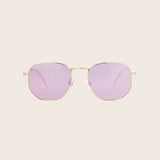 Polarized Rose Gold Pink Mirror Sunglasses