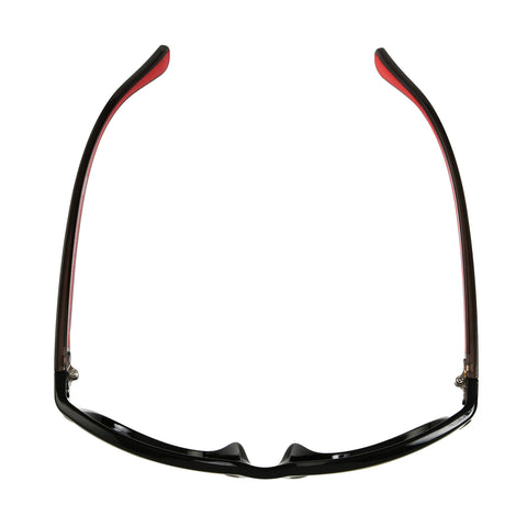 Polarized Digital Black & Red Smoke Sunglasses