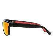 Polarized Digital Black & Red Smoke Sunglasses