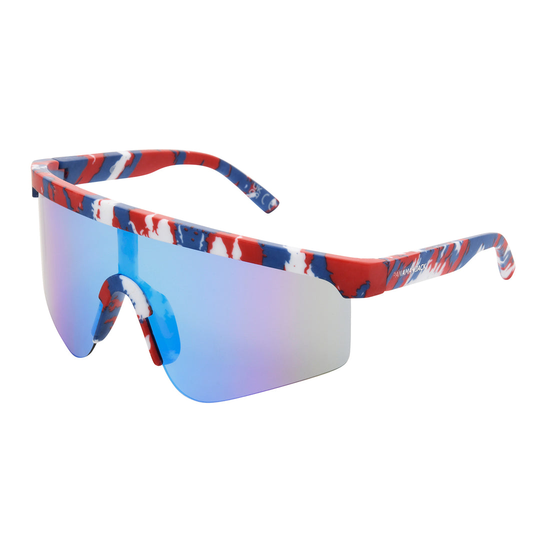 Retro Surf Shield UVA UVB Protection Sunglasses Panama Jack