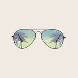 50th Anniversary Limited Edition Palm Tree Mirror Sunglasses