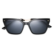 Polarized Black & Gold Cat Eye Sunglasses