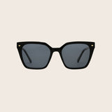 Polarized Black & Gold Cat Eye Sunglasses