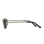 Polarized Silver Metal Small Frame Sunglasses