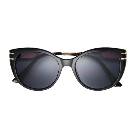 Classic Black & Gold Cat Eye Sunglasses