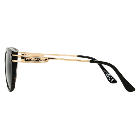 Classic Black & Gold Cat Eye Sunglasses