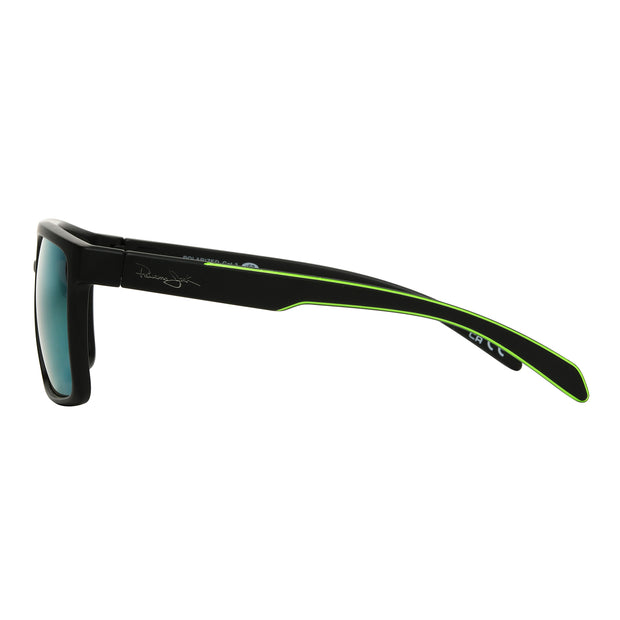 Polarized Classic Matte Black Colored Mirror Sunglasses