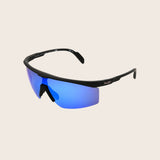 Premium Polarized Blue Mirror Shield Sunglasses