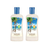 Two bottles of Panama Jack Sunscreen Lotion with SPF 30 and SPF 15 on a white background.
