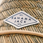 Panama Jack patch on a woven surface