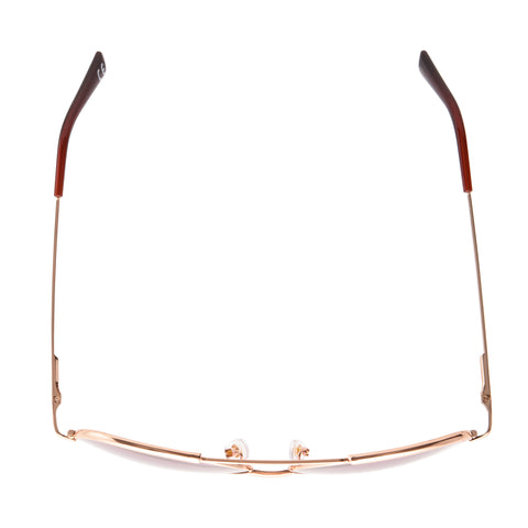 Polarized Rose Gold Metal Sunglasses