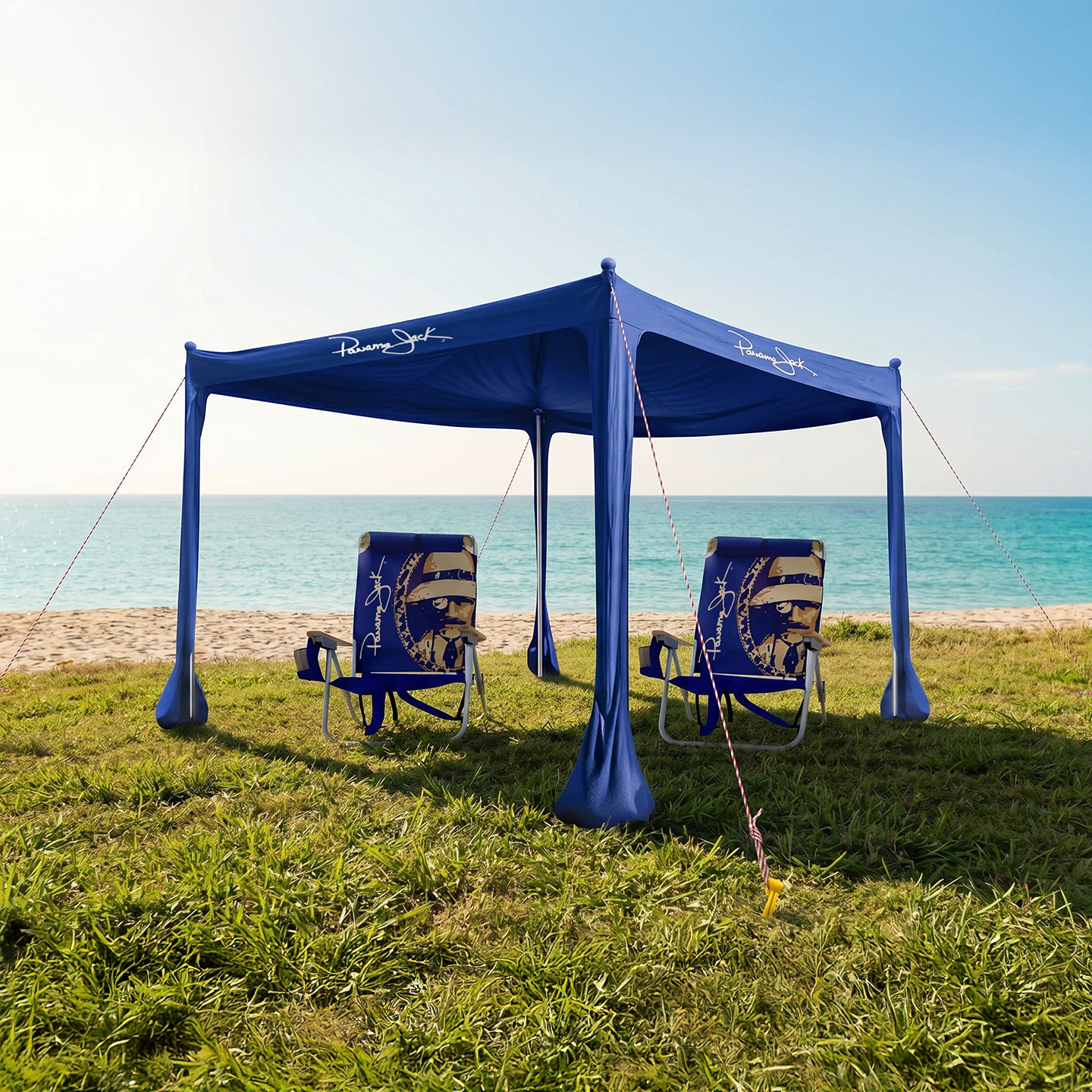 10'x10' Beach Canopy Tent, Lightweight, UPF 50+ Sun Protection – Panama Jack®