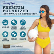 Dunes | Premium Polarized Shiny Tortoise Square Sunglasses