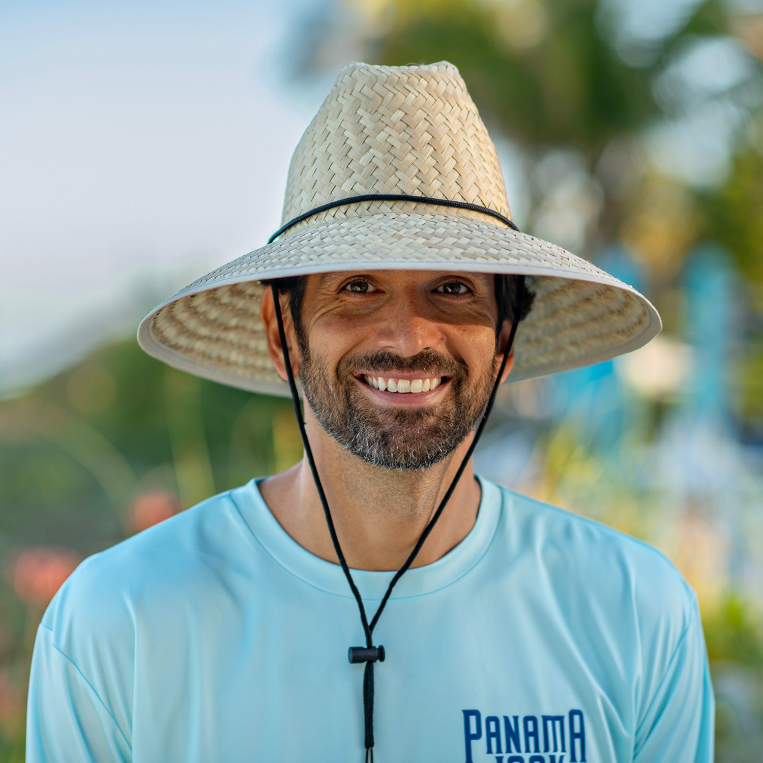 Panama Style NFL Football Straw Beach Hat Natural Hand Woven 