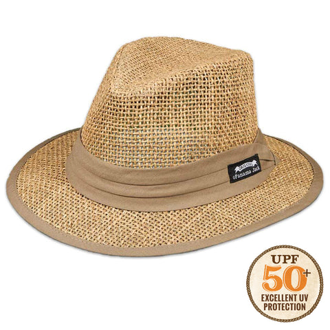 Matte Seagrass Safari Hat