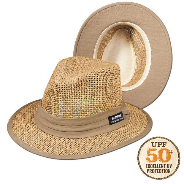 Matte Seagrass Safari UPF 50+ Sun Hat – Panama Jack®
