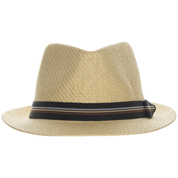 Matte Toyo Bow Band Fedora Hat