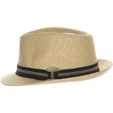 Matte Toyo Bow Band Fedora Hat