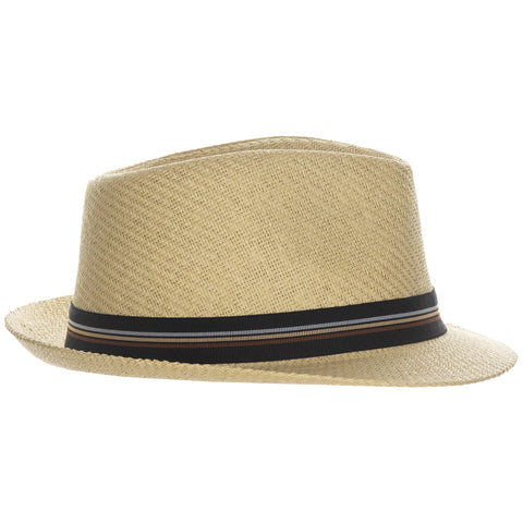 Matte Toyo Bow Band Fedora Hat