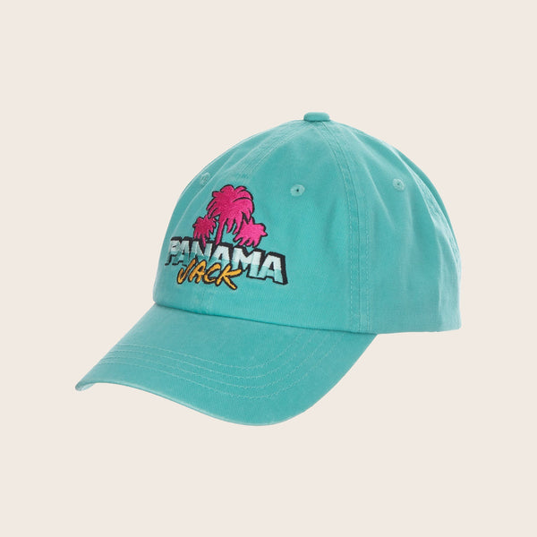 帽子 WDS PALM TREE Fleece Hat HPJ11708-TURQ-FrontLeft-