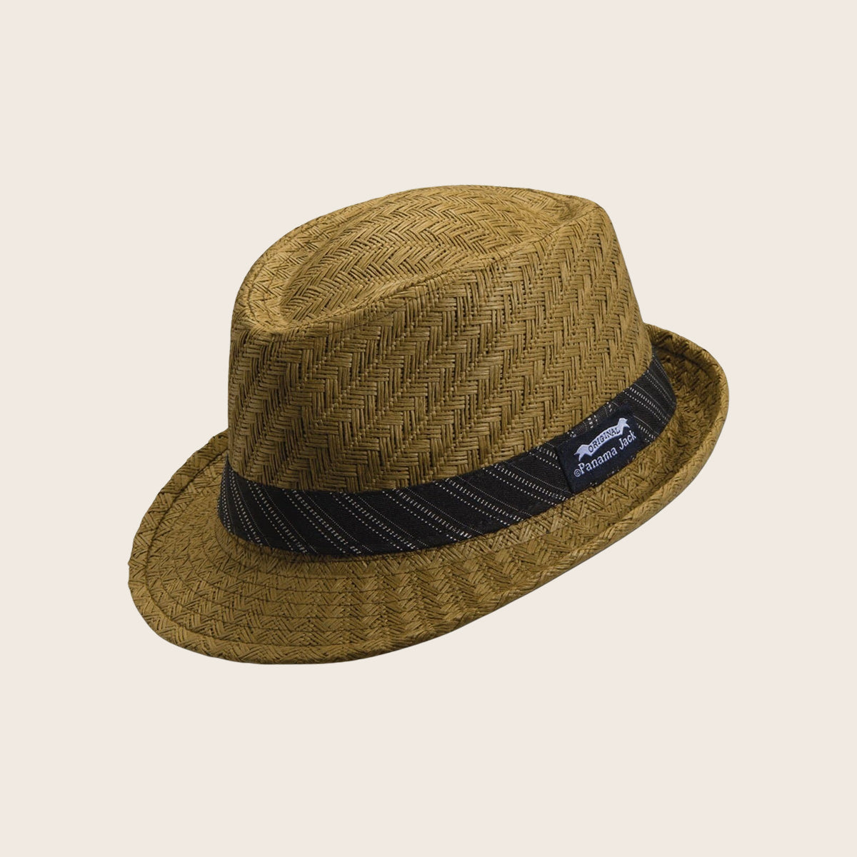 Striped Band Fedora Hat