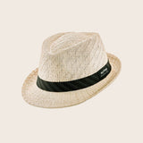 Striped Band Fedora Hat