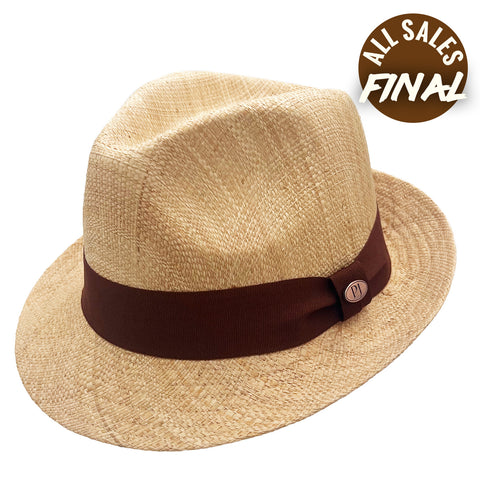 Premium Matte Raffia Fedora Hat - All Sales Final