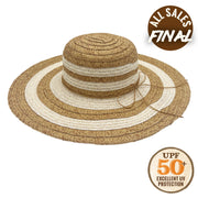 Ivory Two-Tone Paper Braid Straw Hat - All Sales Final