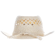 Kids Packable Handwoven Straw Western Sun Hat