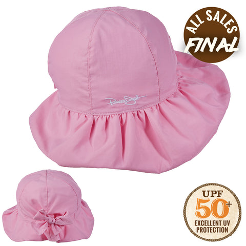 Kids Ruffled Microfiber Beach Hat - All Sales Final