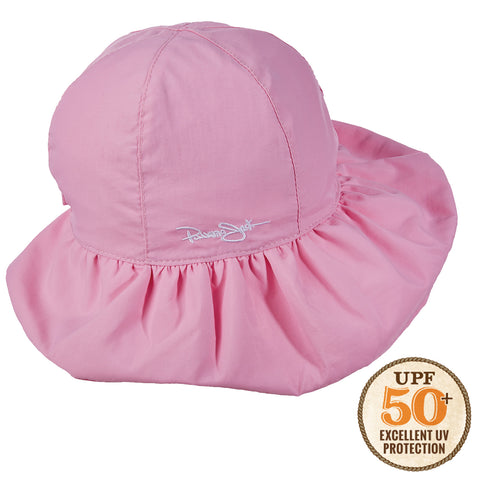 Kids Ruffled Microfiber Beach Hat - All Sales Final