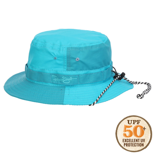 Panama Jack Men's Sun Hat - Nylon Boonie Bucket, Packable, 3 1/4 Big Brim,  UPF