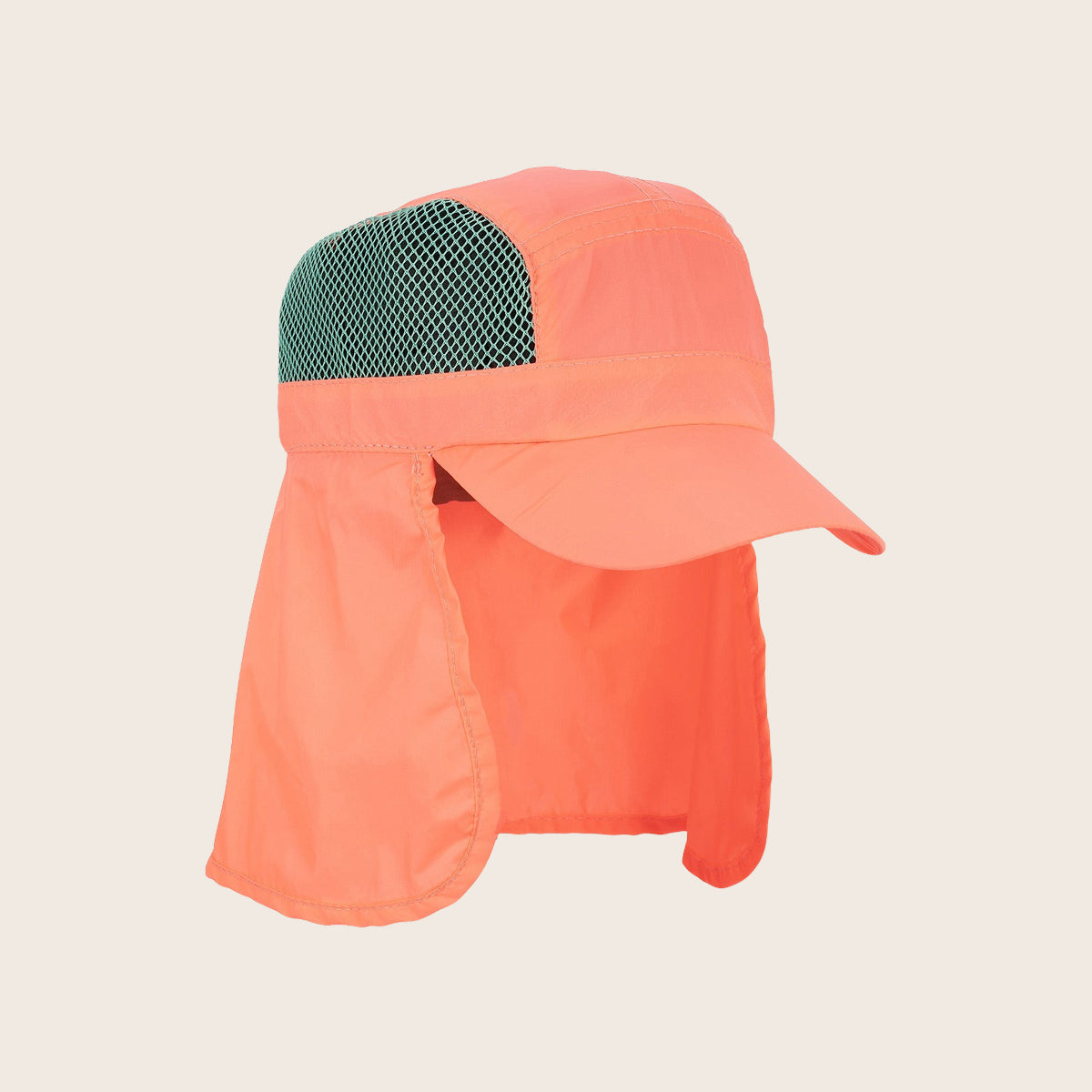 Nylon & Mesh Sun Shield Beach Hat - All Sales Final