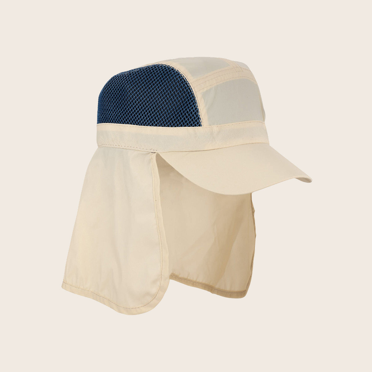 Nylon & Mesh Sun Shield Beach Hat - All Sales Final