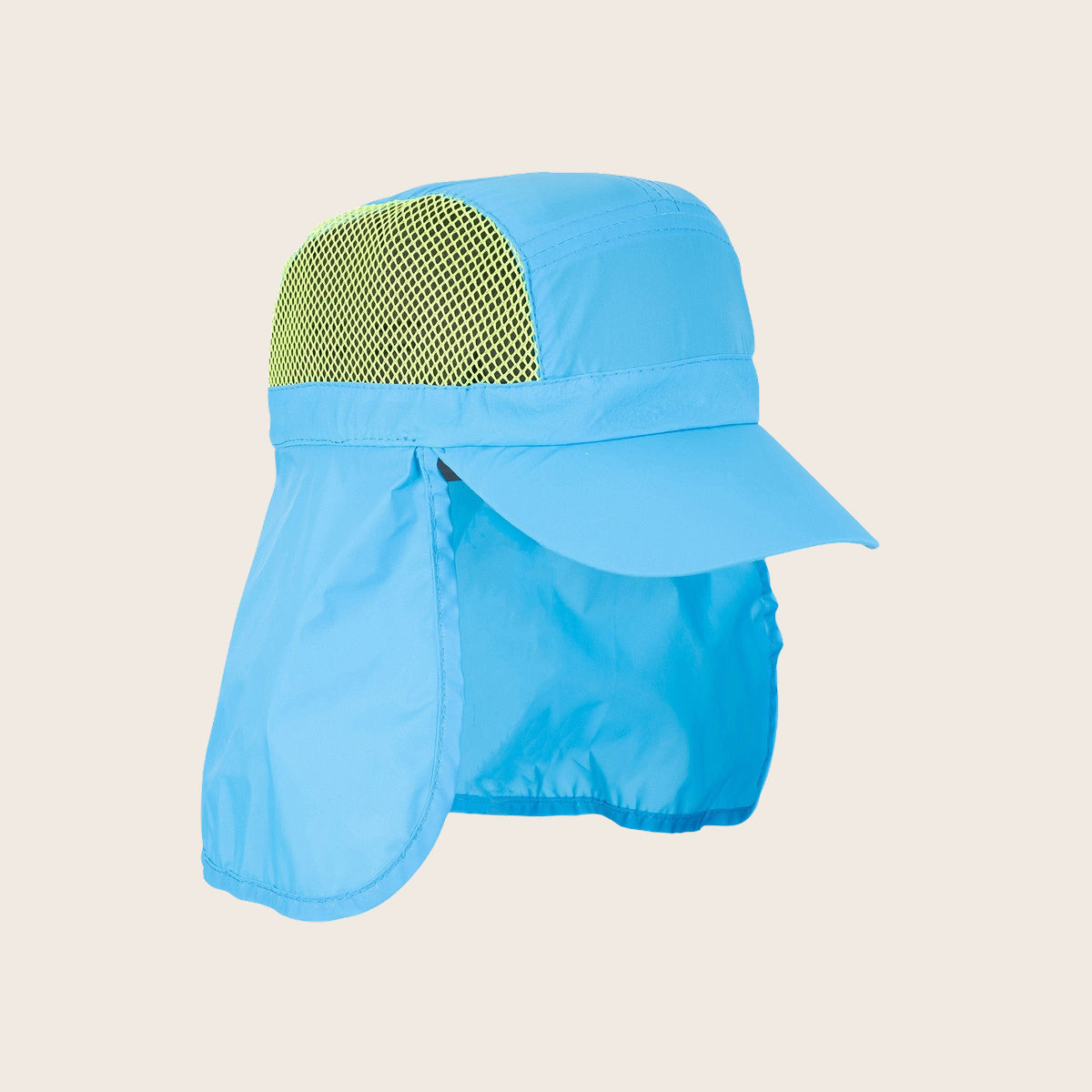 Nylon & Mesh Sun Shield Beach Hat - All Sales Final