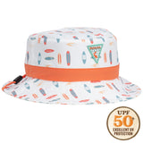 Kids Surfboard Print Sun Protection Bucket Hat