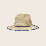 Kids Surfboard Underbrim Straw Lifeguard Hat