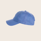 Cotton Unstructured Leather Backstrap Baseball Cap